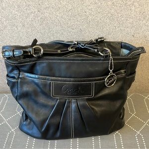 Coach Tote Black Leather